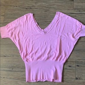 Express shirred waist thin sweater